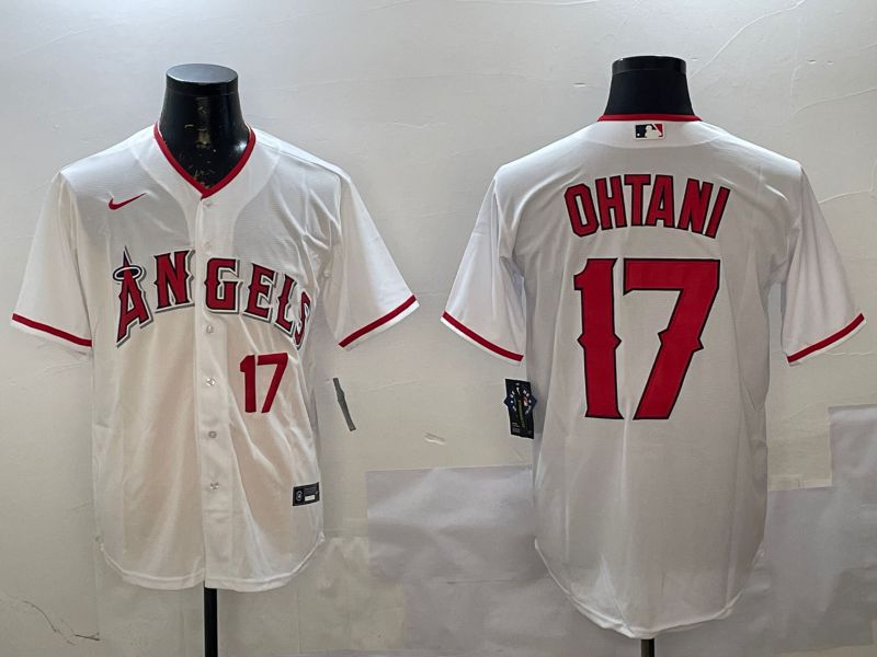 Men Los Angeles Angels #17 Ohtani White Game 2025 Nike MLB Jersey style 3
